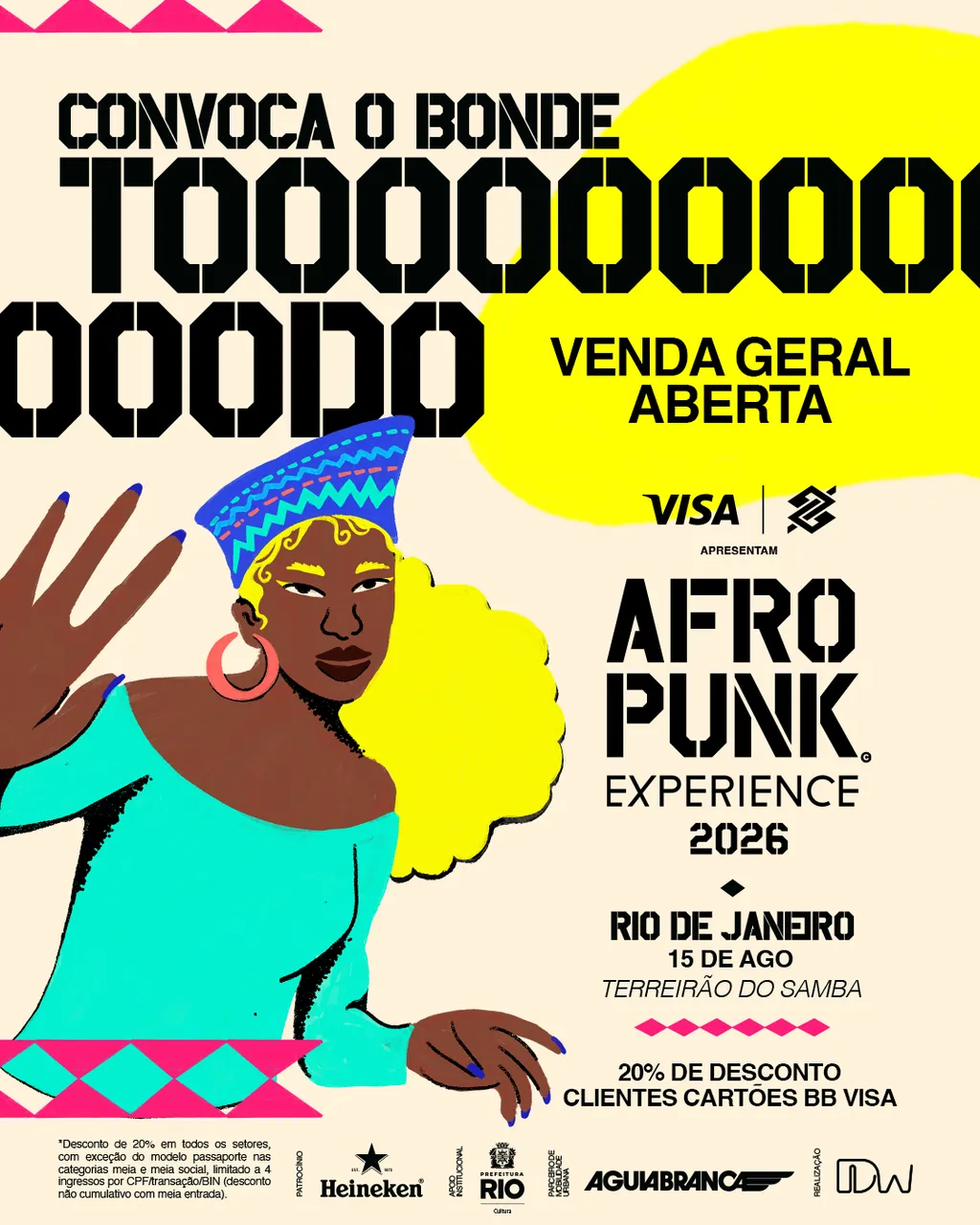 AFROPUNK Brasil inicia vendas para Experience Rio, além de pré-venda para Salvador e Recife