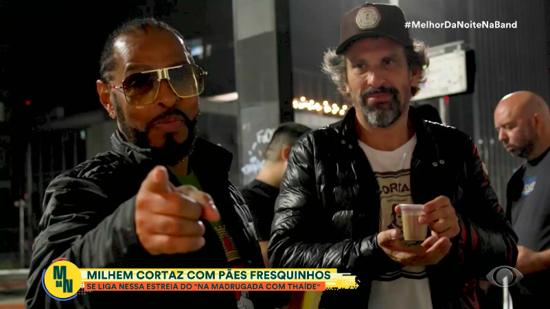 “Na Madrugada com Thaíde”, rapper estreia novo quadro no programa Melhor da Noite, da Band TV