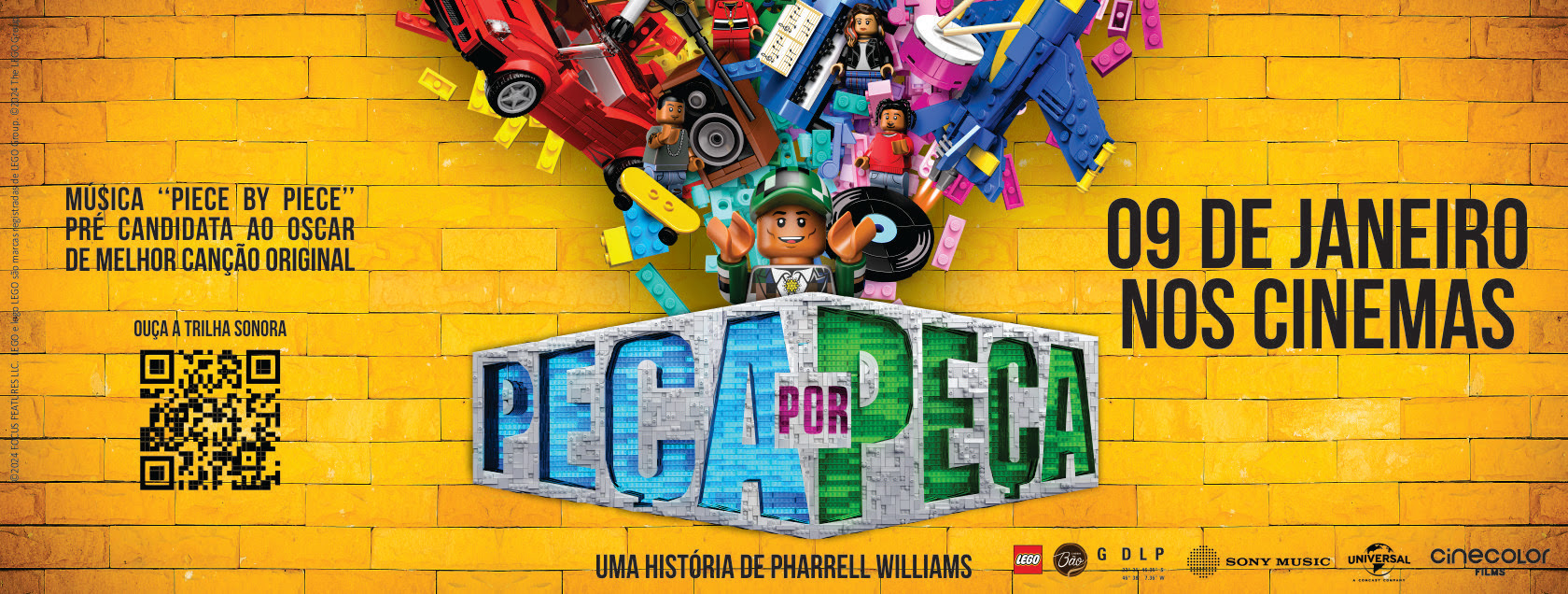 “Peça por Peça – Uma História de Pharrell Williams” recebe pré-indicação ao Oscar na categoria de Melhor Canção Original